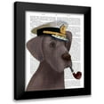 thumbnail image 1 of Fab Funky 15x18 Black Modern Framed Museum Art Print Titled - Great Dane Sea Dog, 1 of 5