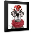 thumbnail image 1 of Fab Funky 15x18 Black Modern Framed Museum Art Print Titled - Great Dane Strawberry Fool, 1 of 5