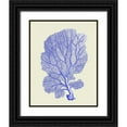 thumbnail image 1 of Fab Funky 15x18 Black Ornate Wood Framed with Double Matting Museum Art Print Titled - Blue Corals b, 1 of 4