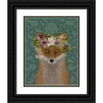 thumbnail image 1 of Fab Funky 15x18 Black Ornate Wood Framed with Double Matting Museum Art Print Titled - Fox Bohemian, 1 of 4