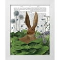 thumbnail image 1 of Fab Funky 15x18 White Modern Wood Framed Museum Art Print Titled - Cabbage Patch Rabbit 5, 1 of 4