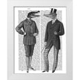 thumbnail image 1 of Fab Funky 15x18 White Modern Wood Framed Museum Art Print Titled - Crocodile Chat, 1 of 4