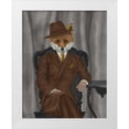 thumbnail image 1 of Fab Funky 15x18 White Modern Wood Framed Museum Art Print Titled - Fox 1930s Gentleman, 1 of 4