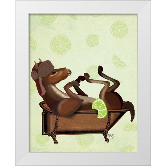 Fab Funky 15x18 White Modern Wood Framed Museum Art Print Titled - Moscow Mule