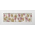thumbnail image 1 of Fab Funky 18x8 White Modern Wood Framed Museum Art Print Titled - Bubble Trees, Pink and Gold, 1 of 4