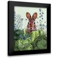 thumbnail image 1 of Fab Funky 20x24 Black Modern Framed Museum Art Print Titled - Cabbage Patch Rabbit 6, 1 of 5