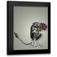 thumbnail image 1 of Fab Funky 20x24 Black Modern Framed Museum Art Print Titled - Freaky Flowers, 1 of 5