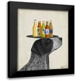 thumbnail image 1 of Fab Funky 20x24 Black Modern Framed Museum Art Print Titled - German Shorthaired Pointer Ice Cream, Black Beer Lover, 1 of 5