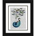 thumbnail image 1 of Fab Funky 20x24 Black Ornate Wood Framed with Double Matting Museum Art Print Titled - Goose Hot Air Balloon Book Print, 1 of 4