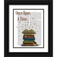 thumbnail image 1 of Fab Funky 20x24 Black Ornate Wood Framed with Double Matting Museum Art Print Titled - Once Upon A Time Books, 1 of 4