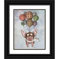 thumbnail image 1 of Fab Funky 20x24 Black Ornate Wood Framed with Double Matting Museum Art Print Titled - Pig And Balloons, 1 of 4