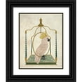 thumbnail image 1 of Fab Funky 20x24 Black Ornate Wood Framed with Double Matting Museum Art Print Titled - White Cockatoo on Swing, 1 of 4