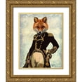 thumbnail image 1 of Fab Funky 20x24 Gold Ornate Wood Framed with Double Matting Museum Art Print Titled - Admiral Fox Full, 1 of 4
