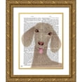 thumbnail image 1 of Fab Funky 20x24 Gold Ornate Wood Framed with Double Matting Museum Art Print Titled - Funny Farm Goat 1 Book Print, 1 of 4