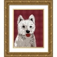 thumbnail image 1 of Fab Funky 20x24 Gold Ornate Wood Framed with Double Matting Museum Art Print Titled - West Highland Terrier Plain, 1 of 4