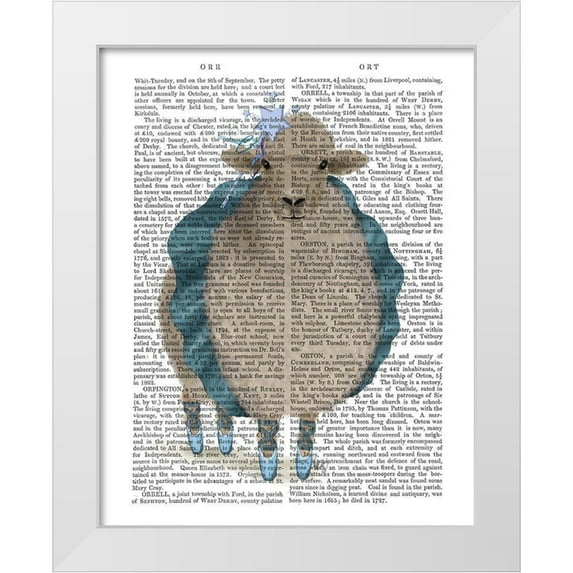 Fab Funky 20x24 White Modern Wood Framed Museum Art Print Titled - Ballet Sheep 5 Book Print