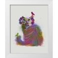 thumbnail image 1 of Fab Funky 20x24 White Modern Wood Framed Museum Art Print Titled - Cat Rainbow Splash 9, 1 of 4