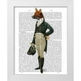 thumbnail image 1 of Fab Funky 20x24 White Modern Wood Framed Museum Art Print Titled - Dandy Fox Full, 1 of 4