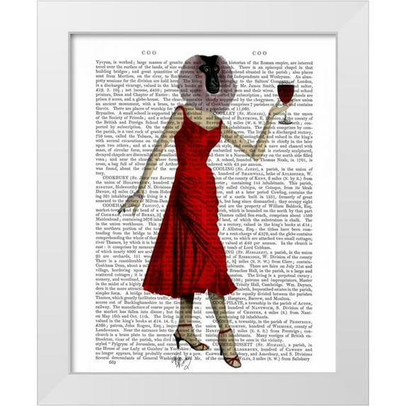 Fab Funky 20x24 White Modern Wood Framed Museum Art Print Titled - Monkey with Wine