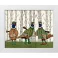 thumbnail image 1 of Fab Funky 24x20 White Modern Wood Framed Museum Art Print Titled - Pheasant Shooting Party Group 2, 1 of 4
