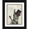 thumbnail image 1 of Fab Funky 25x32 Black Ornate Wood Framed with Double Matting Museum Art Print Titled - Llama Lush 2, 1 of 4