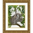 thumbnail image 1 of Fab Funky 25x32 Gold Ornate Wood Framed with Double Matting Museum Art Print Titled - Lemur Family in Canopy, 1 of 4