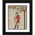 thumbnail image 1 of Fab Funky 26x32 Black Ornate Wood Framed with Double Matting Museum Art Print Titled - Badger Minstrel, 1 of 4