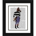 thumbnail image 1 of Fab Funky 26x32 Black Ornate Wood Framed with Double Matting Museum Art Print Titled - Horse Racing Jockey Full, 1 of 4