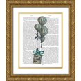 thumbnail image 1 of Fab Funky 26x32 Gold Ornate Wood Framed with Double Matting Museum Art Print Titled - Balloon and Bird Cage 2, 1 of 4
