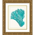 thumbnail image 1 of Fab Funky 26x32 Gold Ornate Wood Framed with Double Matting Museum Art Print Titled - Blue Underwater Scenes 1 f, 1 of 4
