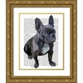 thumbnail image 1 of Fab Funky 26x32 Gold Ornate Wood Framed with Double Matting Museum Art Print Titled - French Bulldog Plain, 1 of 4