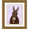 thumbnail image 1 of Fab Funky 26x32 Gold Ornate Wood Framed with Double Matting Museum Art Print Titled - Funny Farm Donkey 1, 1 of 4