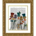 thumbnail image 1 of Fab Funky 26x32 Gold Ornate Wood Framed with Double Matting Museum Art Print Titled - Gaggle Of Geese, 1 of 4