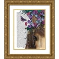 thumbnail image 1 of Fab Funky 26x32 Gold Ornate Wood Framed with Double Matting Museum Art Print Titled - Horse Mad Hatter, Close Up, 1 of 4