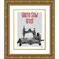 thumbnail image 1 of Fab Funky 26x32 Gold Ornate Wood Framed with Double Matting Museum Art Print Titled - Youre Sew Great Illustration, 1 of 4
