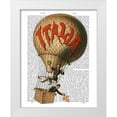 thumbnail image 1 of Fab Funky 26x32 White Modern Wood Framed Museum Art Print Titled - Italia Hot Air Balloon, 1 of 4