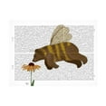 thumbnail image 1 of Fab Funky 'Bear Bee Book Print' Canvas Art, 1 of 3