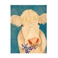 thumbnail image 1 of Fab Funky 'Cow Cream Bluebells' Canvas Art, 1 of 3