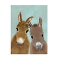 thumbnail image 1 of Fab Funky 'Donkey Duo Looking at You' Canvas Art, 1 of 3