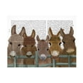 thumbnail image 1 of Fab Funky 'Donkey Herd at Fence Book Print' Canvas Art, 1 of 3