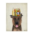thumbnail image 1 of Fab Funky 'German Shepherd Beer Lover' Canvas Art, 1 of 3