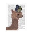 thumbnail image 1 of Fab Funky 'Llama Owls Portrait Book Print' Canvas Art, 1 of 3