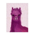 thumbnail image 1 of Fab Funky 'Llama Purple Meadow Flowers' Canvas Art, 1 of 3