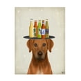 thumbnail image 1 of Fab Funky 'Rhodesian Ridgeback Beer Lover' Canvas Art, 1 of 3