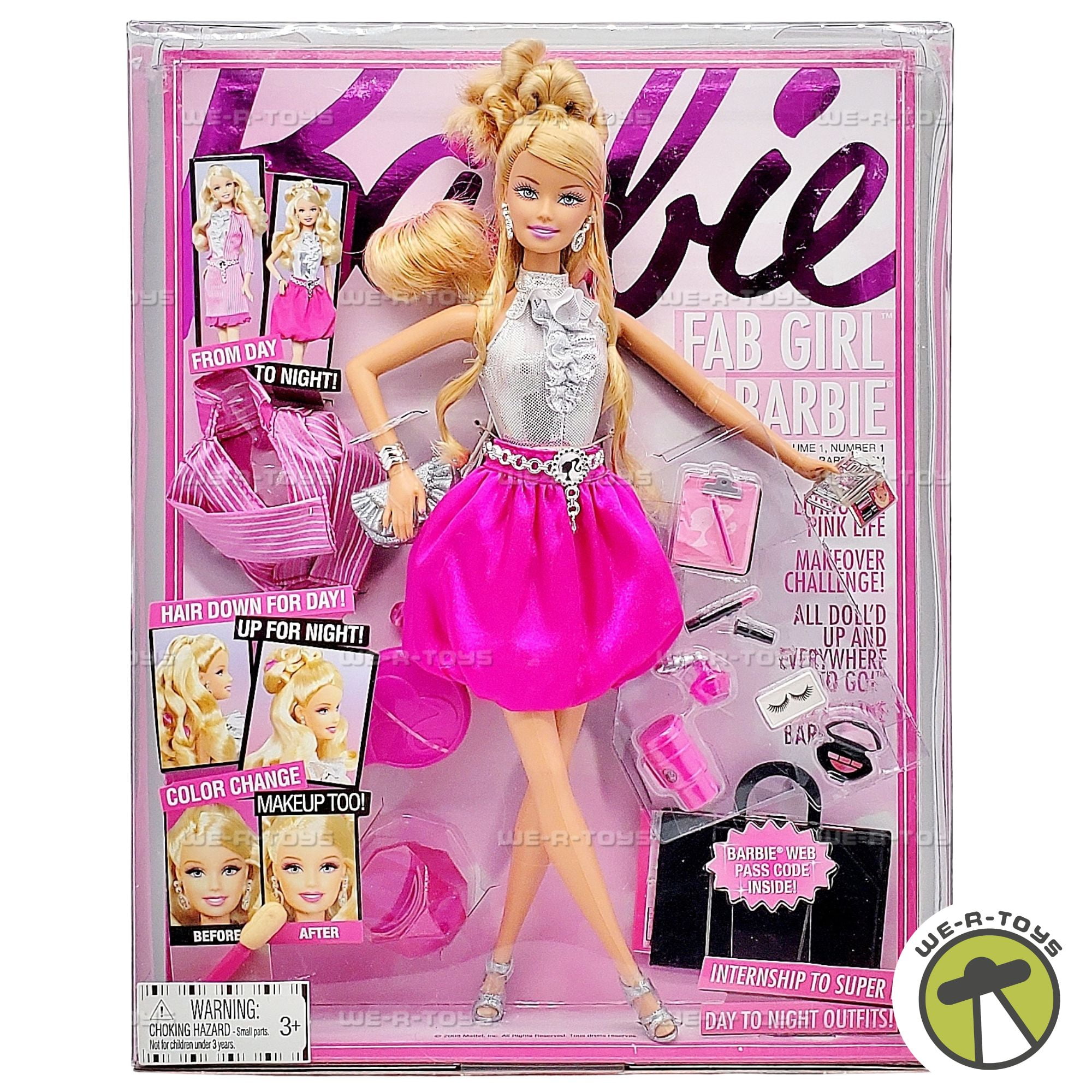 Fab Girl Barbie Doll 2008 Mattel P6883 - Walmart.com