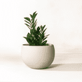 thumbnail image 1 of Fab Habitat Eden Handmade Round Metal Planters in Stone Finish with Drainage Holes, 1 of 9