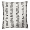 thumbnail image 1 of Fab Habitat Indoor/Outdoor Throw Pillow Made from Recycled Polyester Yarn - Stain Resistant, Machine Washable - Patio, Deck, Porch, Living Room - Basel - Black Abstract Modern (20" x 20"), 1 of 9