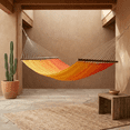 thumbnail image 1 of Fab Habitat Ombre Recycled Polyester Hammock - Big Sur - Sunset - Indoor/Outdoor, Quick Dry, 2 Person 460 lbs Capacity - Patio, Poolside, Backyard, Garden, Beach, Balcony - 12-14 ft Adjustable, 1 of 8