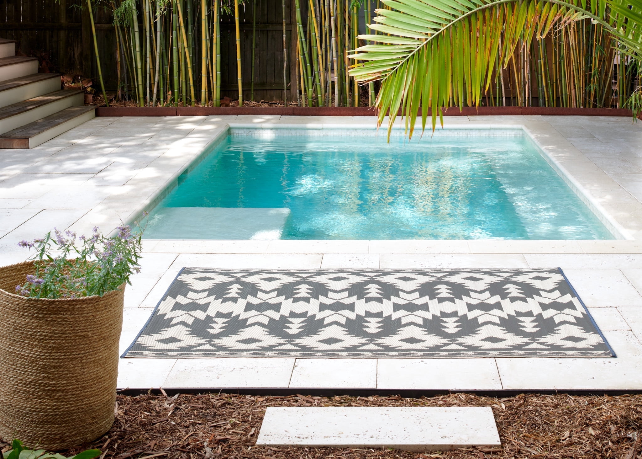 Miramar - Gray Outdoor Rug for Patio FINAL SALE