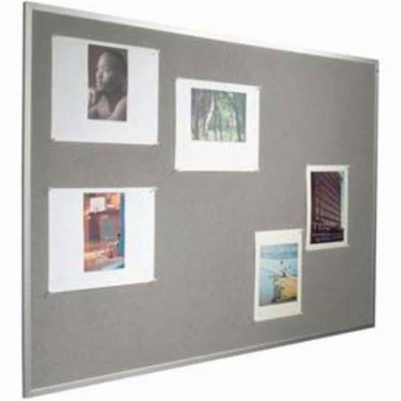 Fab-Tak Tackboard with Aluminum Trim - Granite - 96 x 48 in.